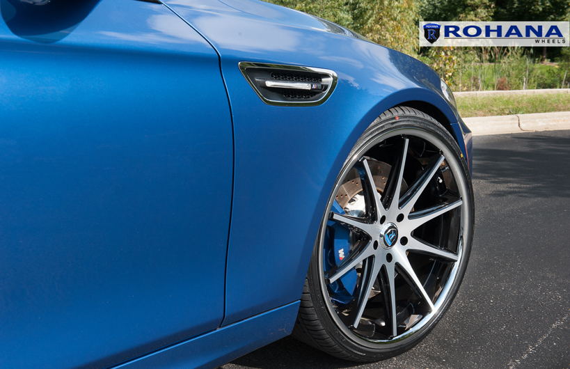 Rohana RC10 Wheels for BMW 5x120mm Machine Black 19/20/22in